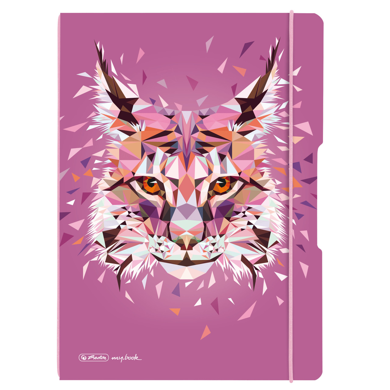 

Блокнот My.Book Flex А4 2х40 листов клетка+линия Wild Animals Рысь Herlitz 50027279