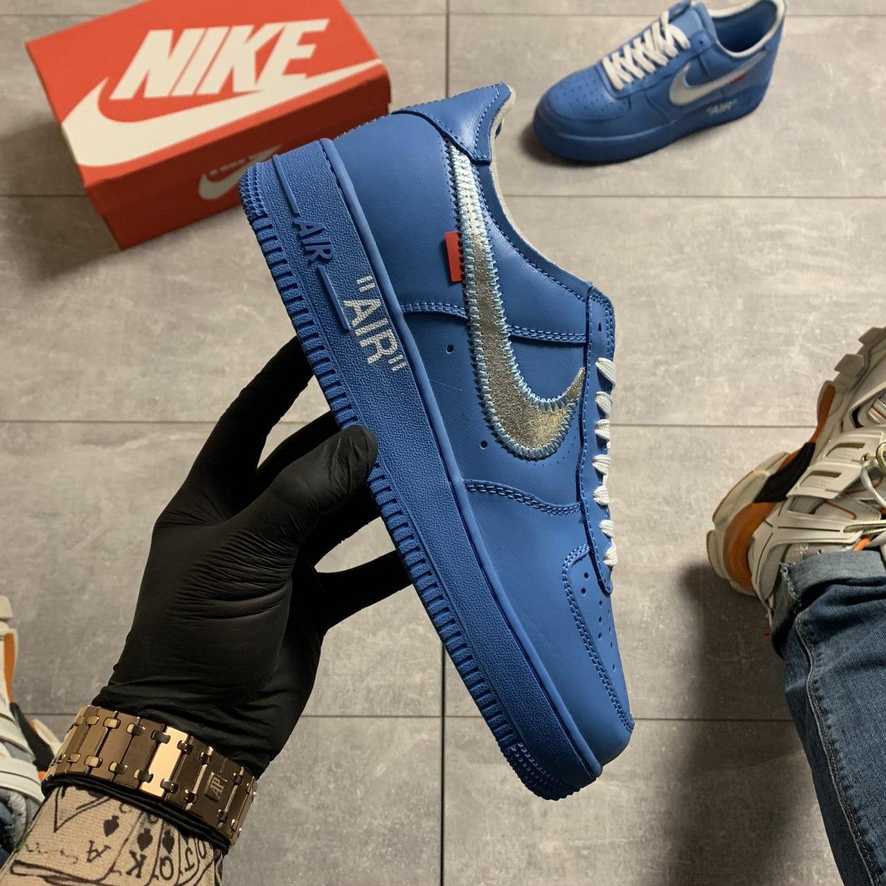 

Мужские кроссовки Nike Air Force Low OFF-WHite Blue