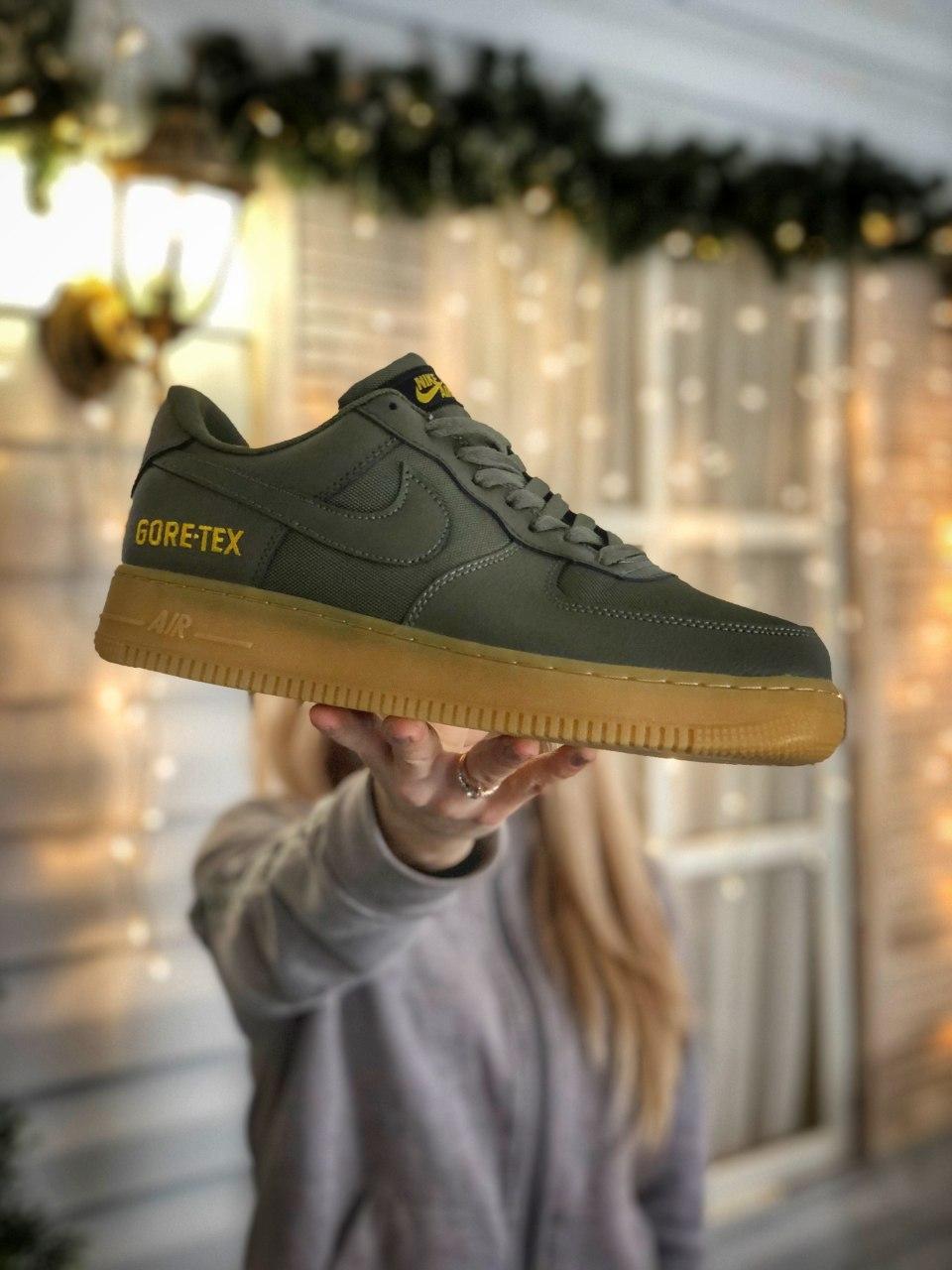

Мужские кроссовки Nike Air Force 1 Gore-Tex Green / Найк Аир Форс 1 43, Зелёный