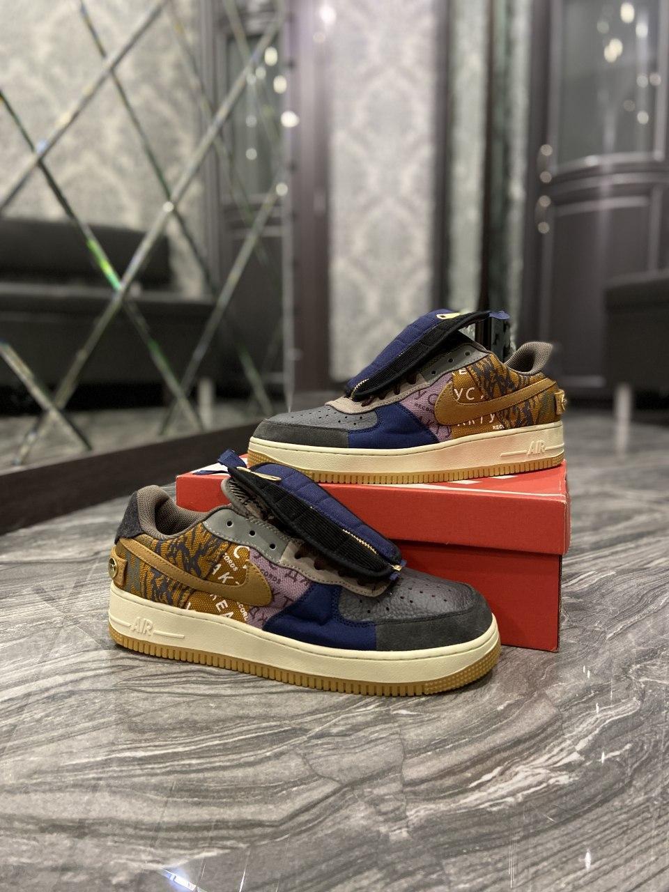 

Мужские кроссовки Nike Air Force 1 Low x Travis Scott “Cactus Jack“ / Найк Аир Форс 1 Лоу Трэвис Скотт 43, Синий