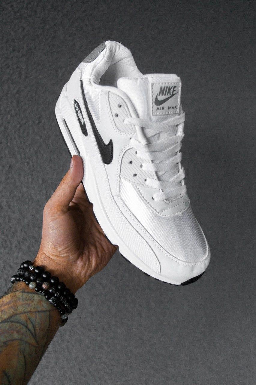 

Мужские кроссовки Nike Air Max 90 "White/Black" / Найк Аир Макс 90 Черные/Белые, Белый