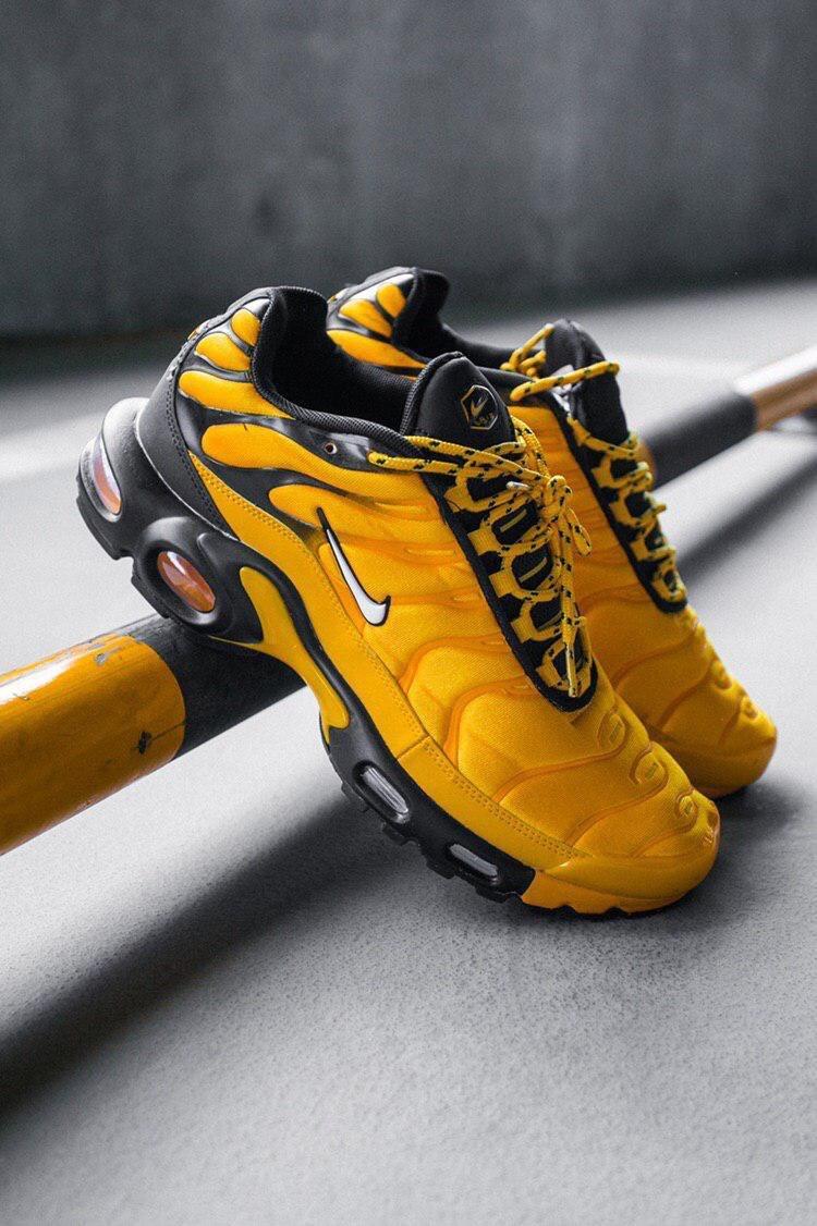 

Мужские кроссовки Nike Air Max Plus TN Yellow/Black / Найк Аир Макс Плюс ТН Желтые/Черные, Желтый