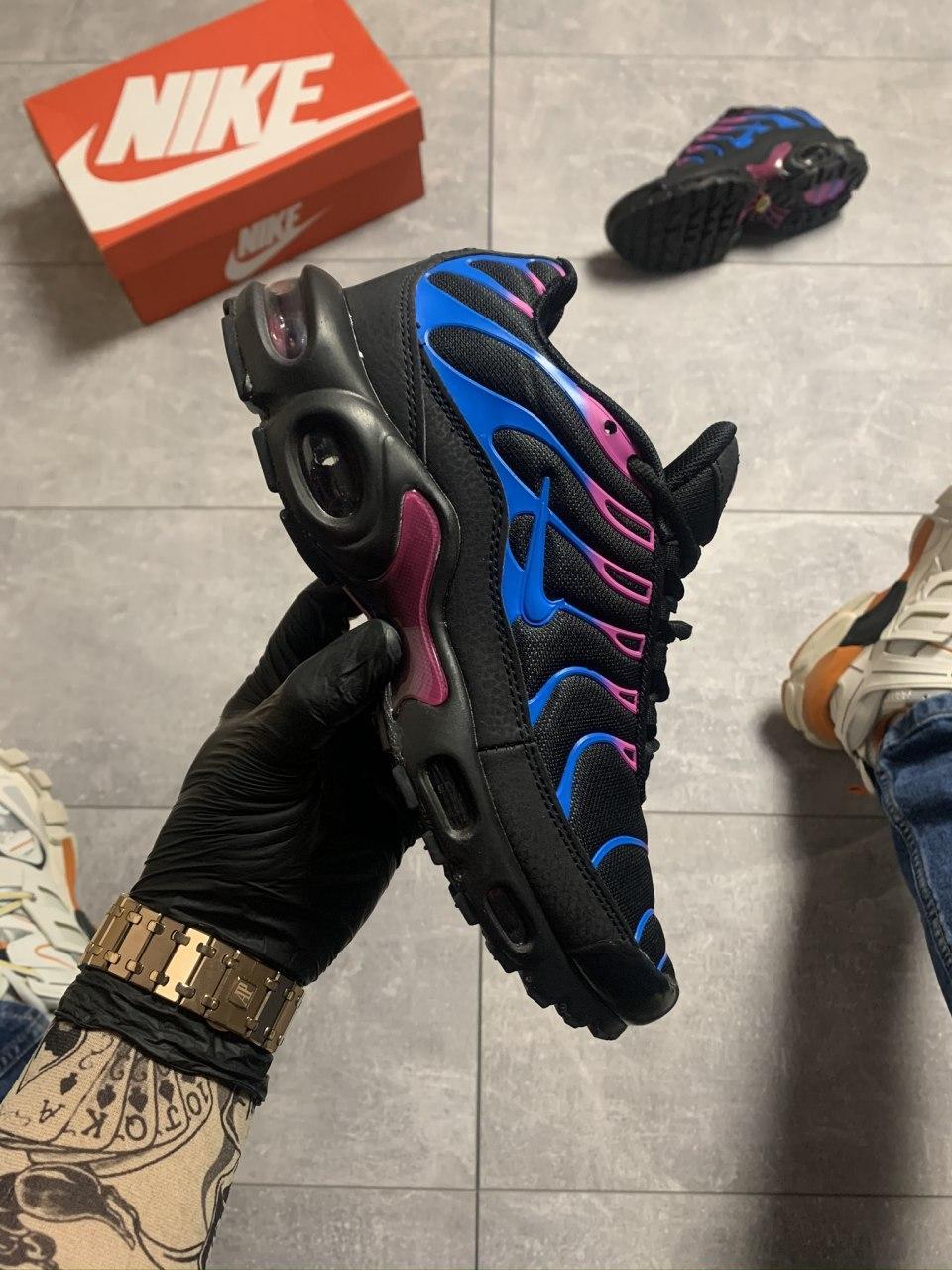 

Nike Air Max TN Plus Black and Blue 39, Черно-синие