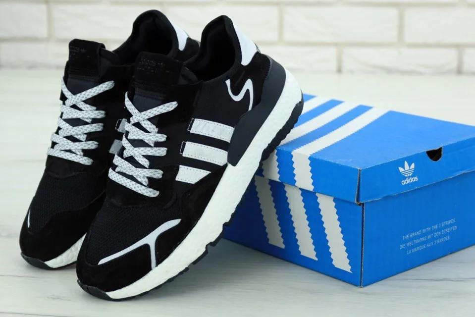 

Кроссовки Adidas Nite Jogger 45, Black - white