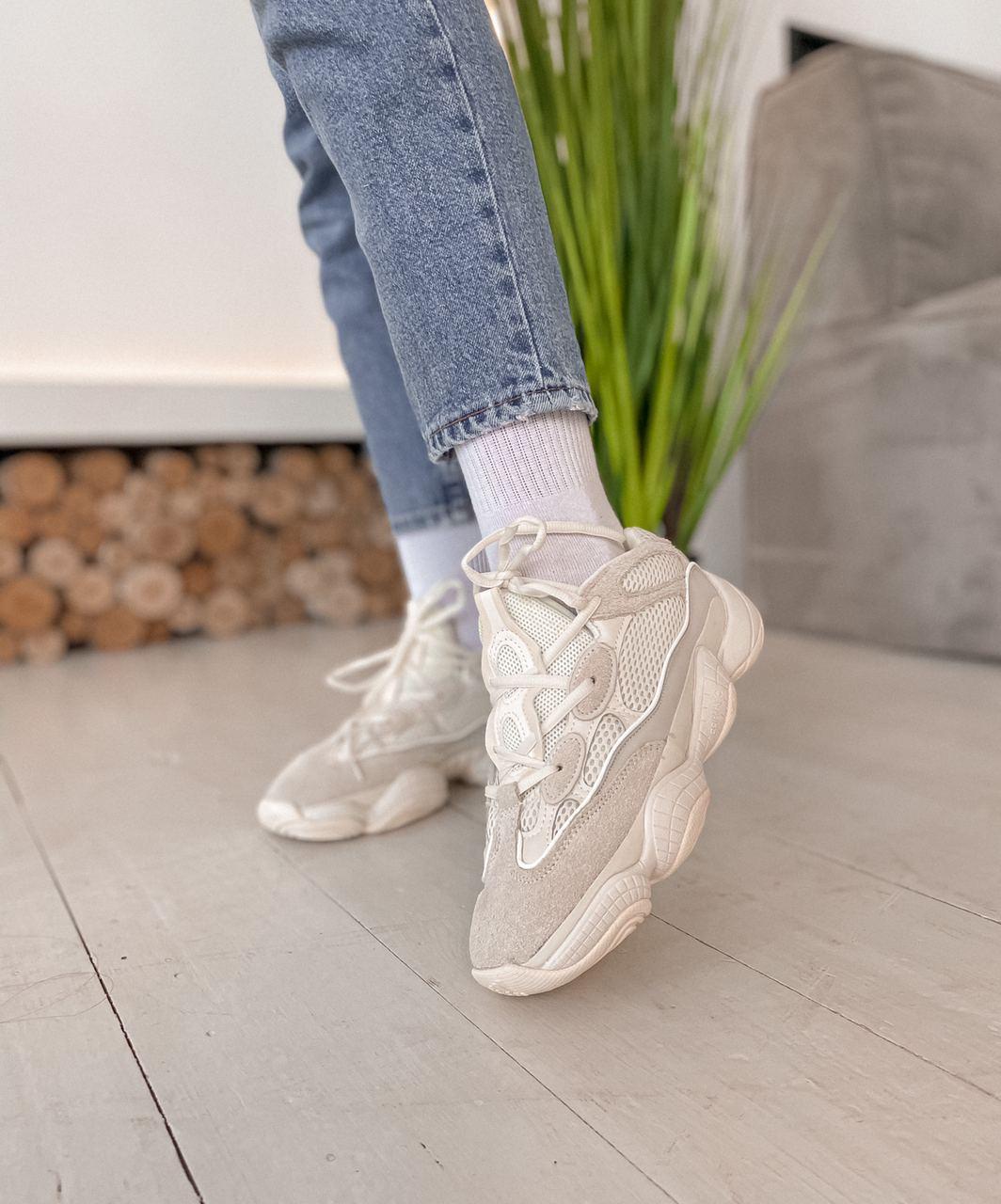 

Мужские кроссовки Adidas Yeezy 500 Bone White / Адидас Изи 500 Боун Белые 42, БЕЖЕВЫЙ