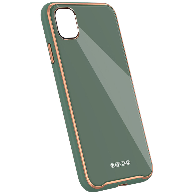 

TPU+Glass чехол Venezia для Apple iPhone 11 Pro (5.8"), Зеленый / pine green