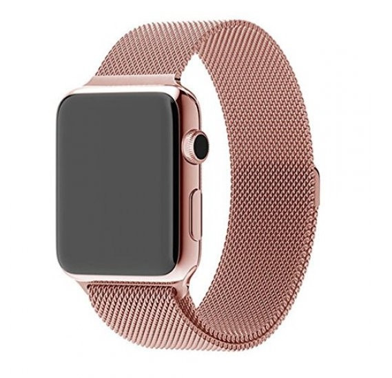 

Ремешок Grand для смарт-часов Apple Watch 44mm Milanese Loop magnetic Rose Gold (AL810_44mm)