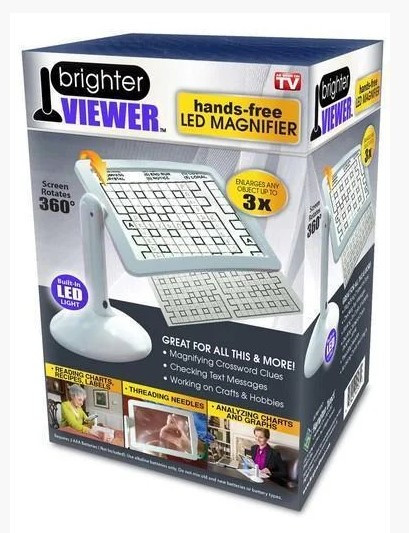 

Универсальная настольная лупа с подсветкой Brighter Viewer