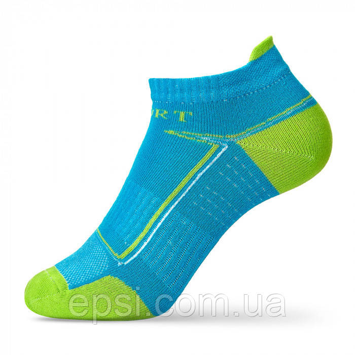 

Яркие спортивные носки следы для мужчин VT Socks Бирюзовый, размер 25-27