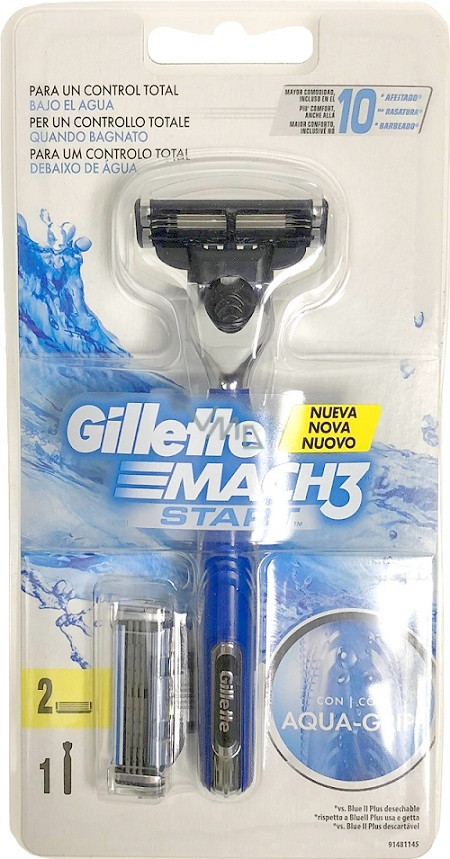 

Бритвенный станок Gillette Mach3 Start 2 картриджа Original 01250