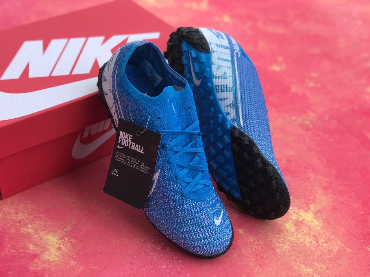 

Сороконожки Nike Mercurial Vapor 13 Academy TF/футбольная обувь/найк меркуриал вапор, Синий