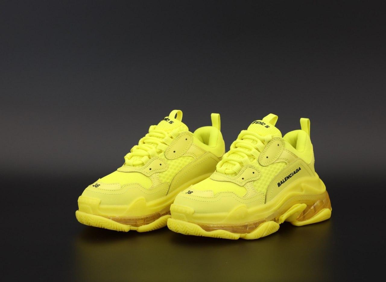 

Кроссовки Balenciaga Triple S Yellow, White