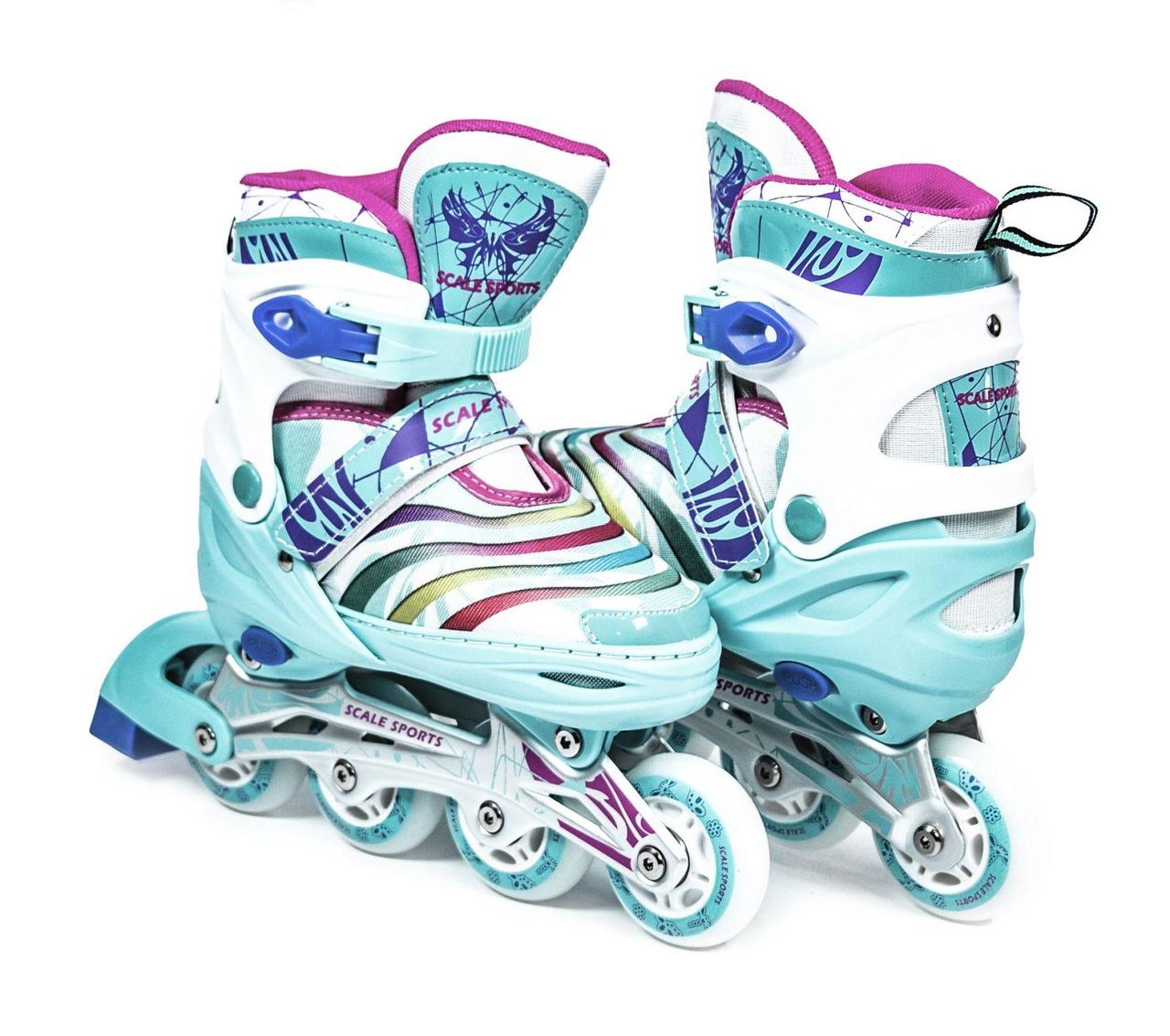 

РОЛИКИ SCALE SPORTS LF 907M М М"ЯТНИЙ Р.35-38, Бирюзовый