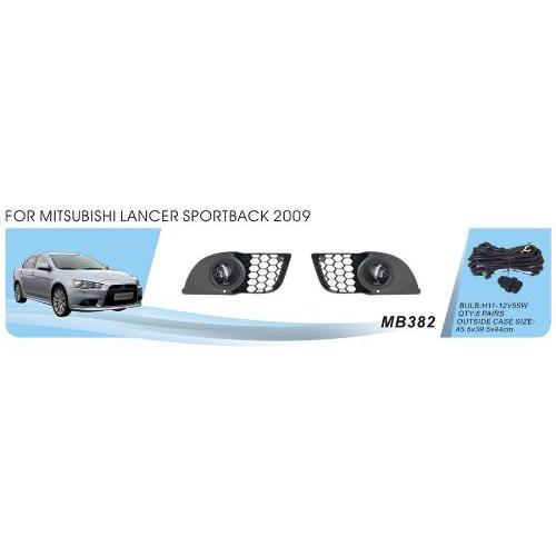 

Фары доп.модель Mitsubishi Lancer Sportback/Evolution X/2009-/MB-382/H11-55W/эл.проводка (MB-382)