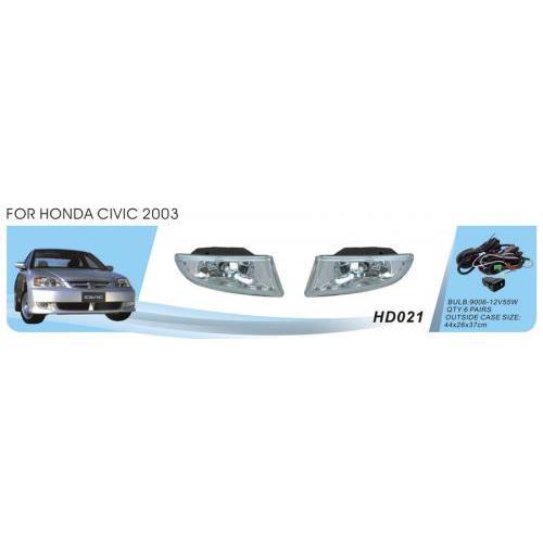 

Фары доп.модель Honda Civic/2003/HD-021/9006-12V55W/эл.проводка (HD-021)