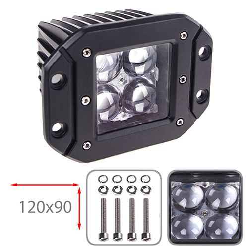 

Фара прожектор LML-K1212FC-4D SPOT (4led*3w 120х90мм) (K1212FC-4D S)