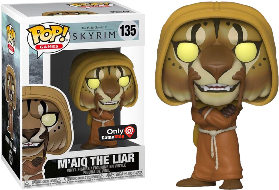 

Фигурка Funko Pop Фанко Поп Скайрим М'айк Лжец Skyrim M'aiq the Liar GameStop Exclusive 10 см Game ES ML 135