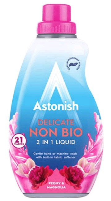 

Гель для стирки Astonish Non Bio 2в1 с кондиционером 840мл Пион и Магнолия