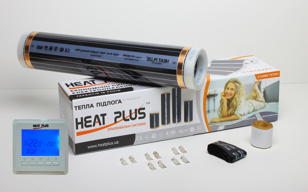 

Комплект Теплого пола Heat Plus Standart 2м2 + Терморегулятор BHT306