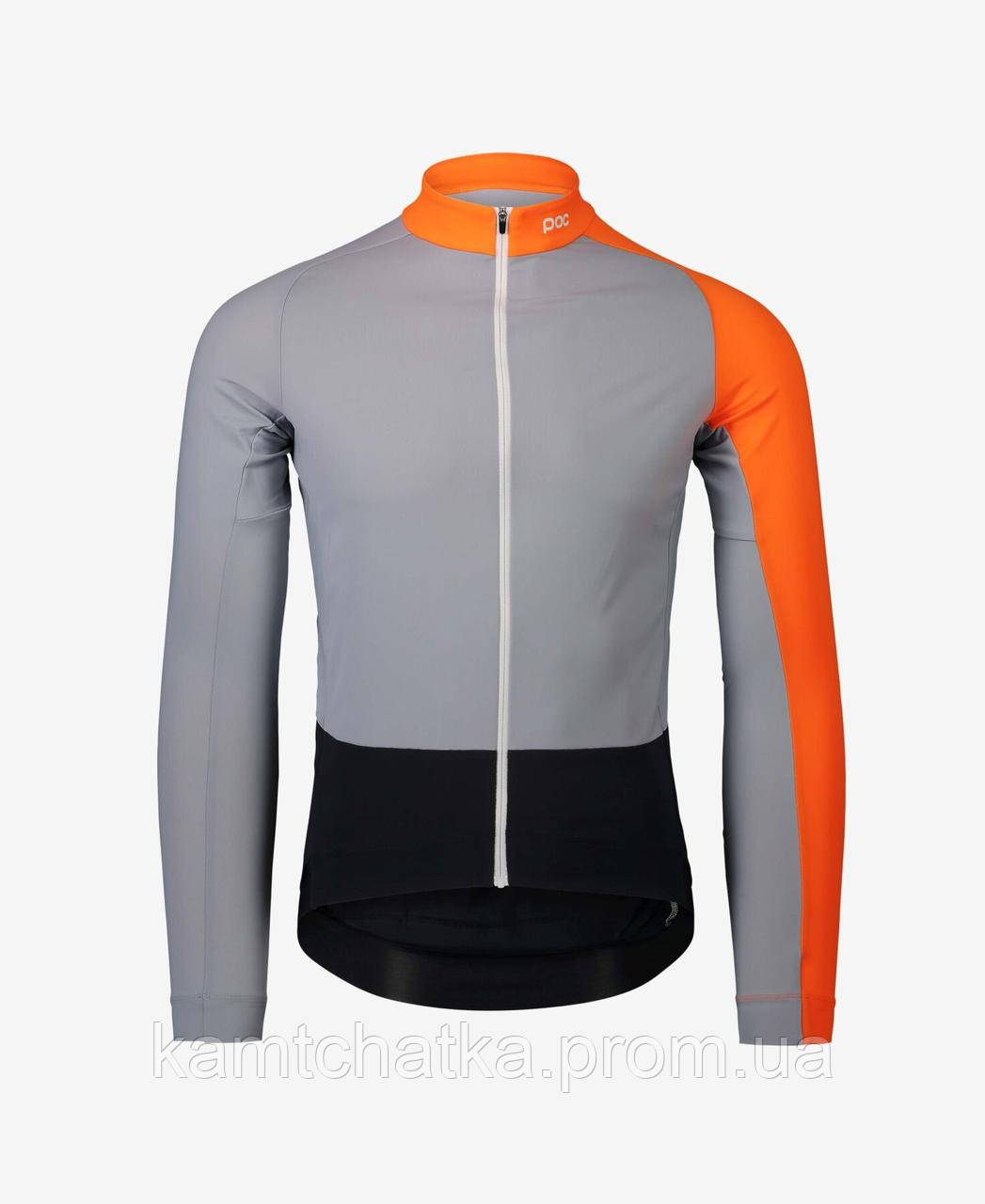 

Велоджерси POC Essential Road Mid LS Jersey Granite Grey/Zink Orange, XL