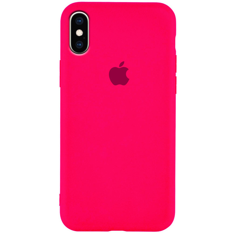 

Чехол Silicone Case Slim Full Protective для Apple iPhone XS Max (6.5") Розовый / Shiny pink