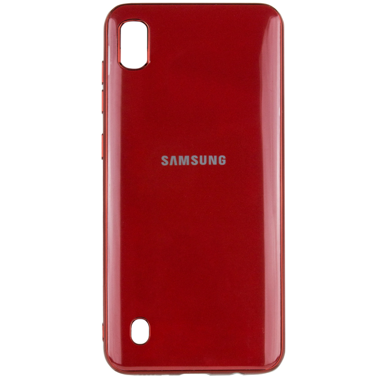 

TPU чехол GLOSSY LOGO для Samsung Galaxy A10 (A105F) Красный