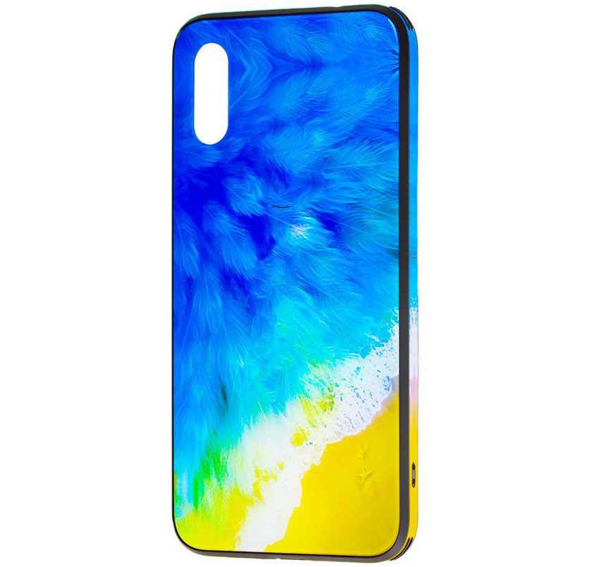 

TPU+Glass чехол Cute Print для Apple iPhone XS Max (6.5") Пляж