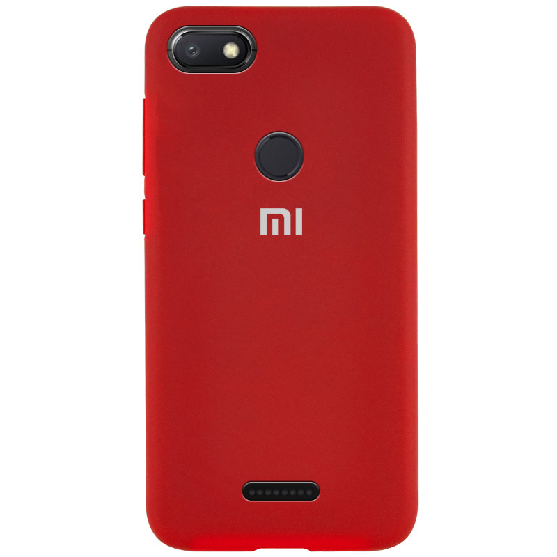 

Чехол Silicone Cover Full Protective (AA) для Xiaomi Redmi 6 Красный / Dark Red