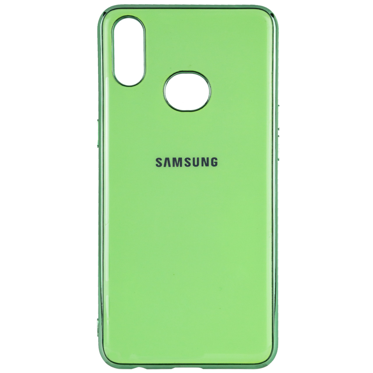 

TPU чехол GLOSSY LOGO для Samsung Galaxy A10S Салатовый