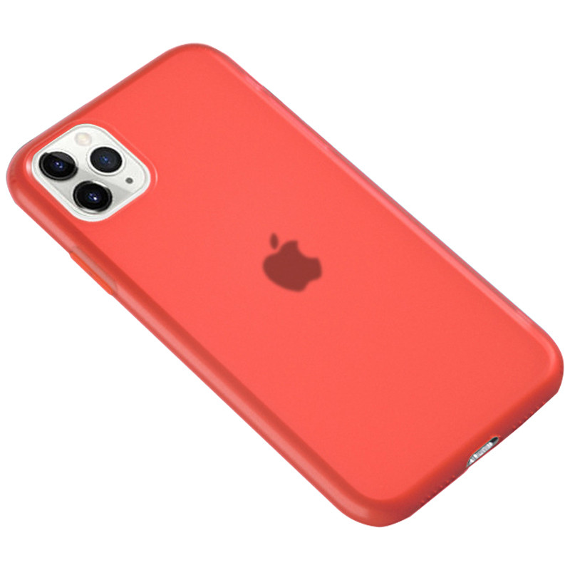 

Силиконовый матовый полупрозрачный чехол для Apple iPhone 11 Pro (5.8") Красный / Red