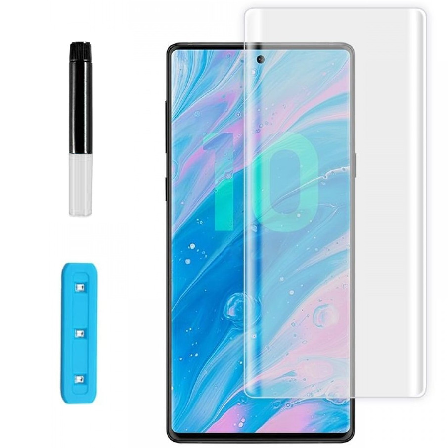 

Защитное 3D стекло Nano Optics с УФ лампой для Samsung Galaxy Note 10 Plus