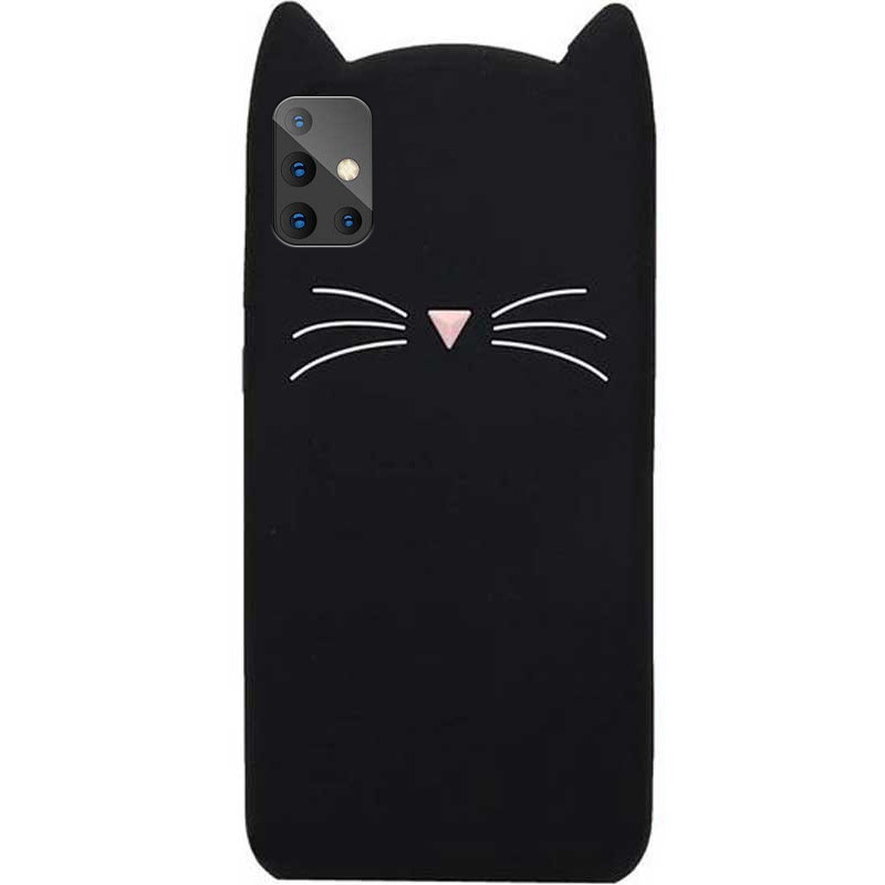 

Силиконовая накладка 3D Cat для Samsung Galaxy A71 Черный