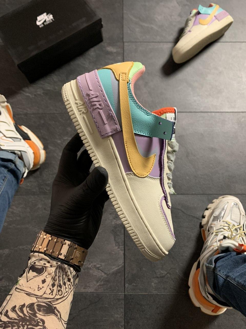 

Nike Air Force 1 Shadow Beige Violet 37, Разноцветный