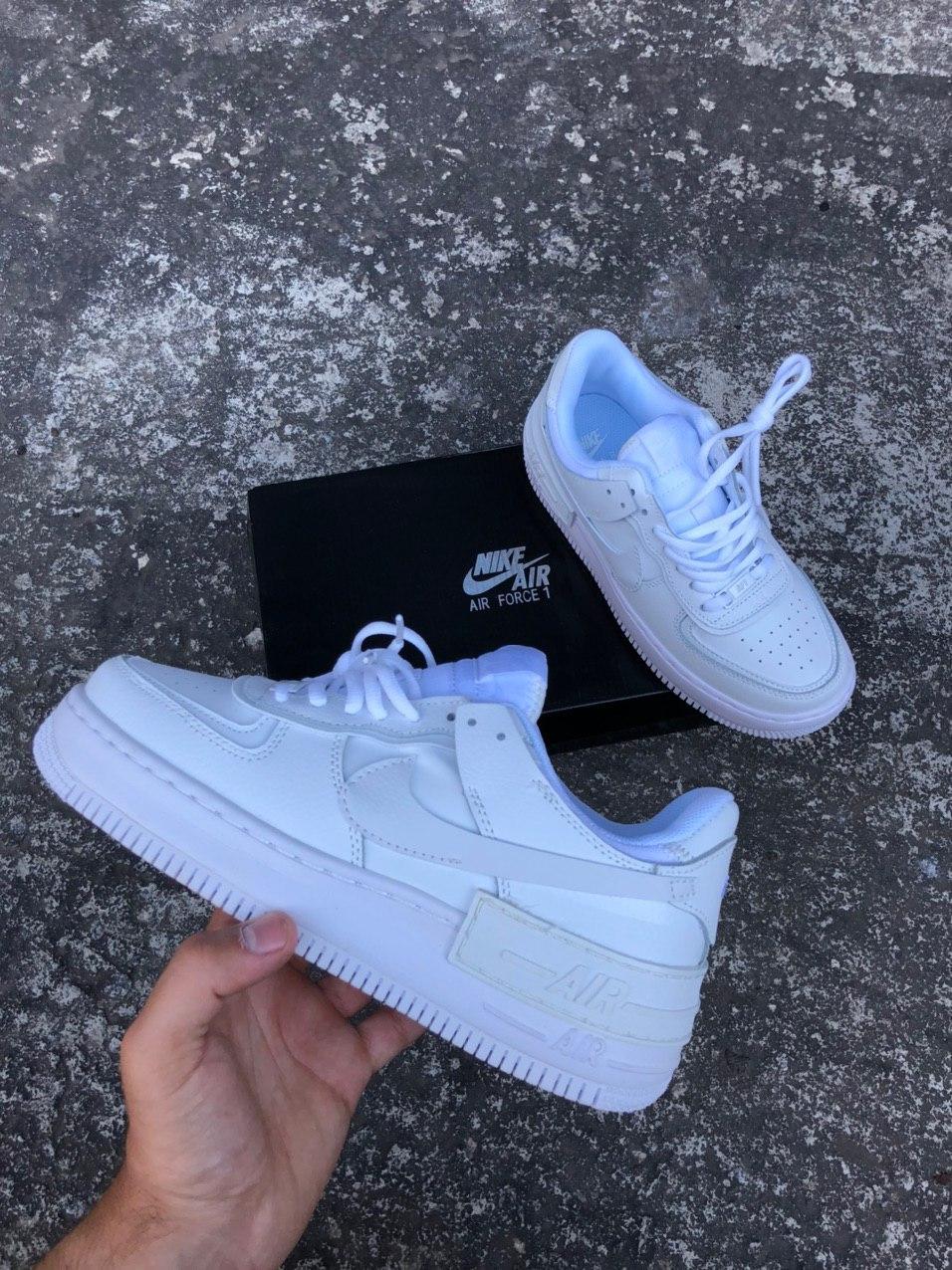 

Женские кроссовки Nike Air Force Shadow White/Найк Аир Форс Шадов Вайт