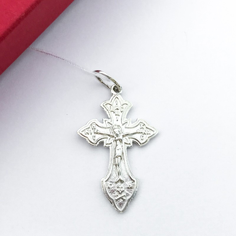 Серебрянный крестик Soroka-Vorona Церковный 2.07г 925проба (3844)