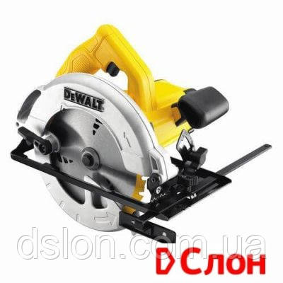 

Пила циркулярная DeWALT DWE560, ручная, 1350Вт, диск 184х16 мм, пропил 65 мм, паралел. упор, вес 3.66 кг