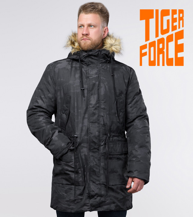 

Tiger Force 72315 | Зимняя мужская парка черная