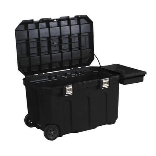 

Ящик "MOBILE JOB CHEST", 962x591x578 мм, пластиковый с колесами, с интегрированным замком Stanley 1-93-278