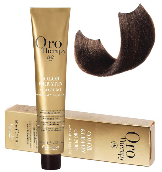 

Безаммиачная крем-краска для волос Fanola Oro Therapy №6/0 Intense Dark Blonde 100 мл