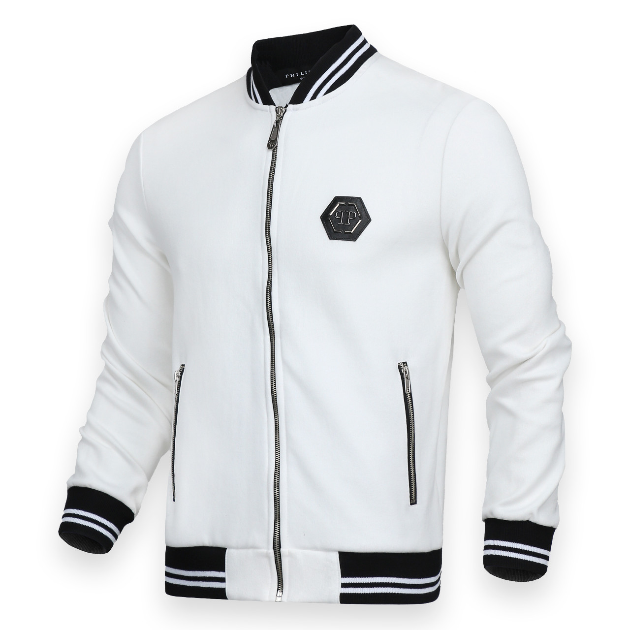 

Кофта весна-осень белый PHILIPP PLEIN #4 бомбер WHT XXL(Р) 20-606-004