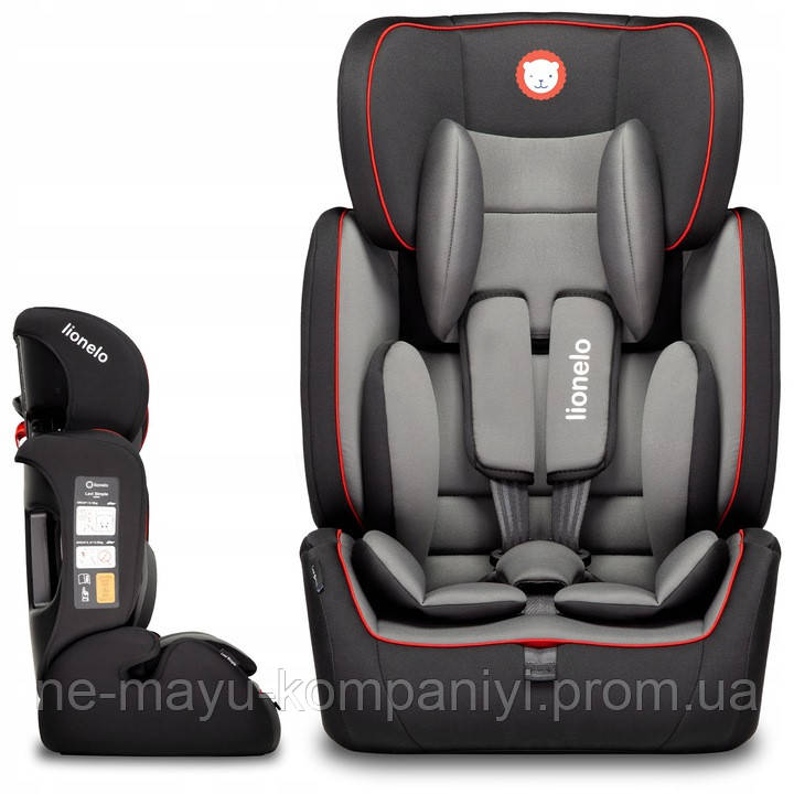 

Автокрісло Lionelo Levi Simple Sport/Black 9-36 кг, Черно-красный