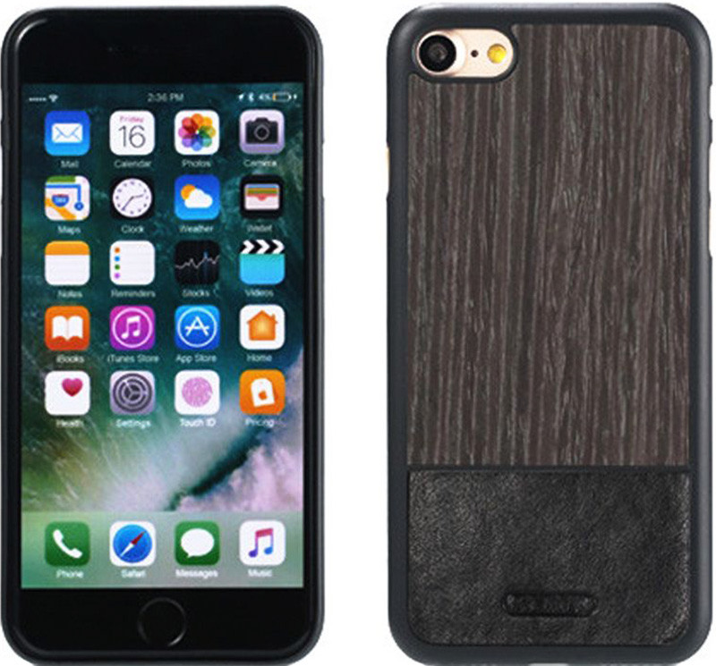 

Чехол-накладка Remax Mugay Series for iPhone 7 Black apricot wood