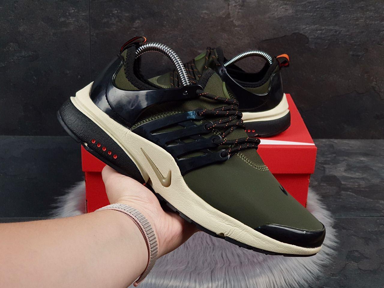 

Кросівки чоловічі в стилі Nike Air Presto темно зелені