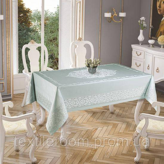 

Скатерть Tropik Gold Etamin 150x220 Paisley Mint 9957-9