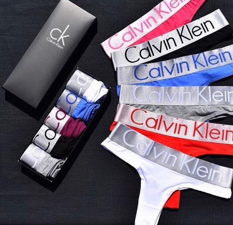 

Акция! Женские стринги 5 шт Calvin Klein женское нижнее белье, Черный;белый;серый;красный;голубой;фиолетовый