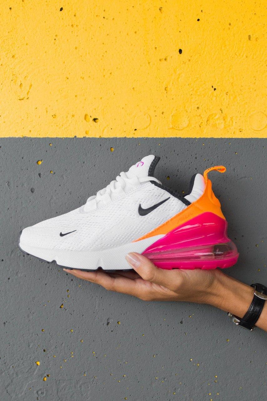 

Женские кроссовки Nike Air Max 270 "White/Pink" / Найк Аир Макс 270 Белые/Розовые 37, БЕЛЫЙ