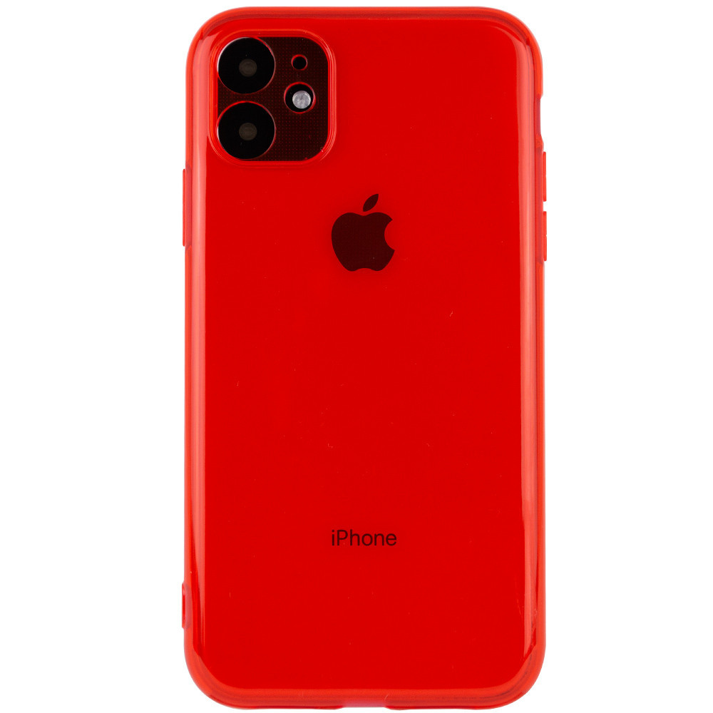 

Матовый полупрозрачный TPU чехол с защитой камеры для Apple iPhone 11 (6.1") Красный / Red