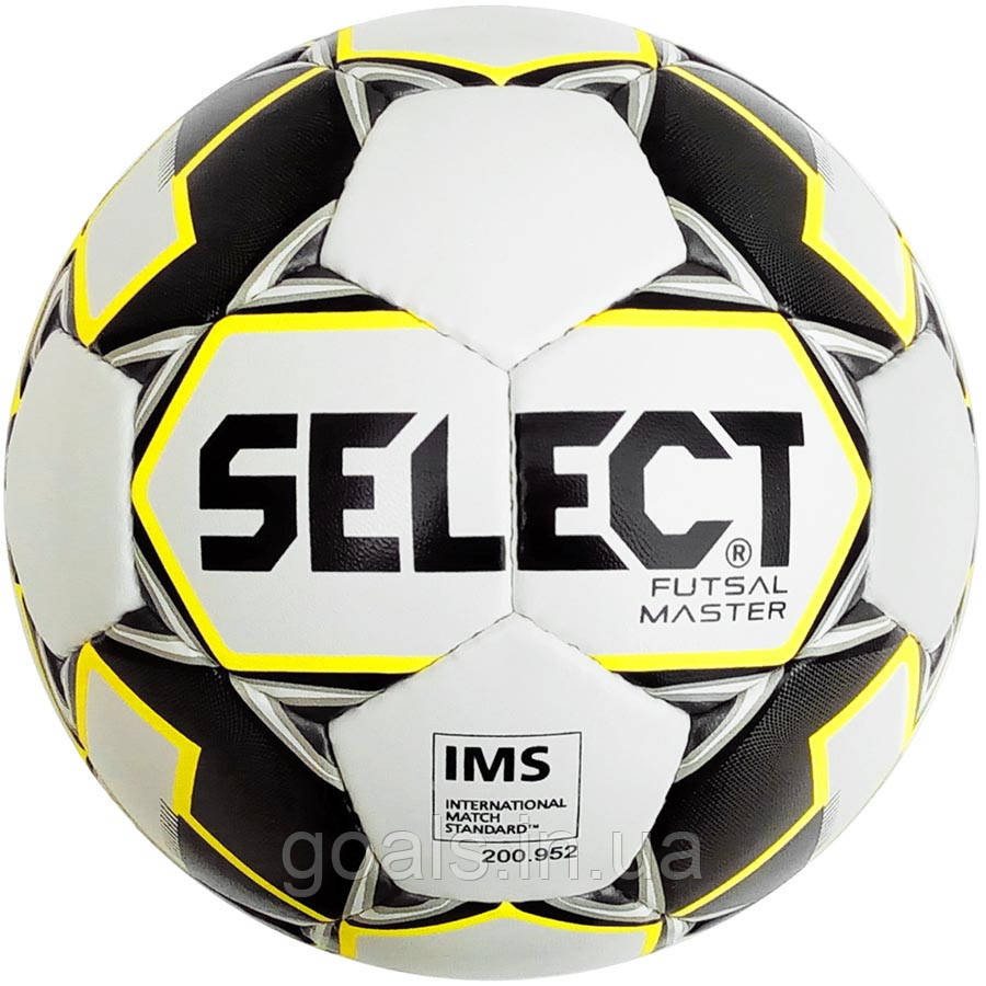 Мяч футзальный Select Futsal Master NEW IMS (129) бел/желт/черн