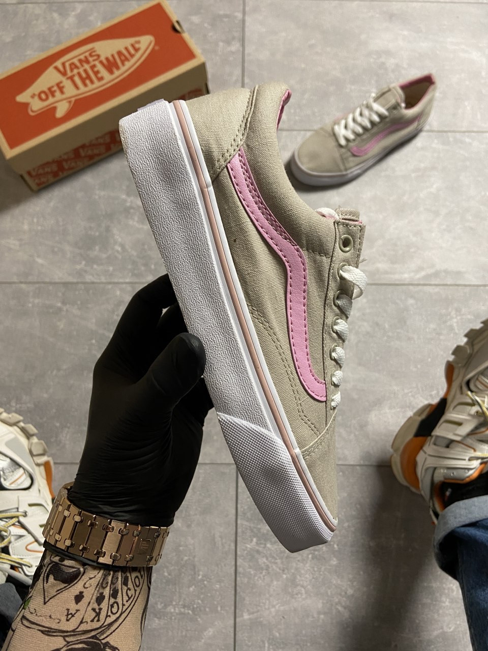 

Кеды Vans Old Skool Gray and Pink 40, Разноцвет
