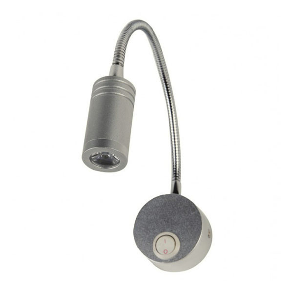 

Светильник подсветка светодиодный поворотный Horoz Electric TURNA 3W 4200K серебро